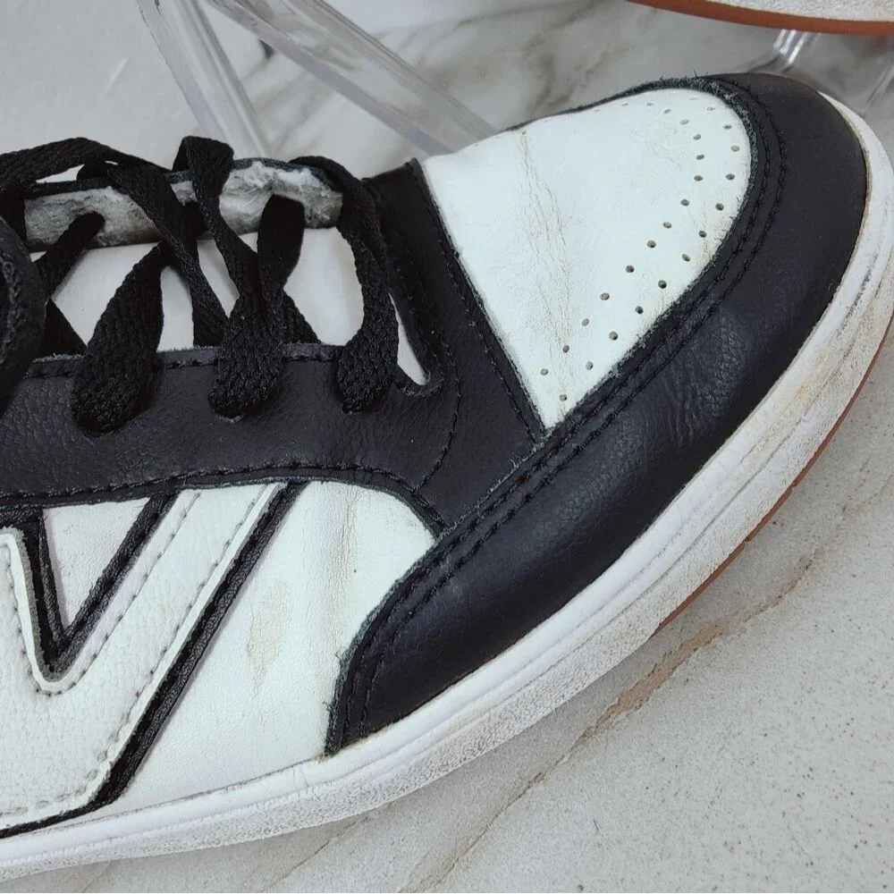 Vans Lowland ComfyCush Skate Shoes Sneakers Black True White, 9(M) 10.5(W)